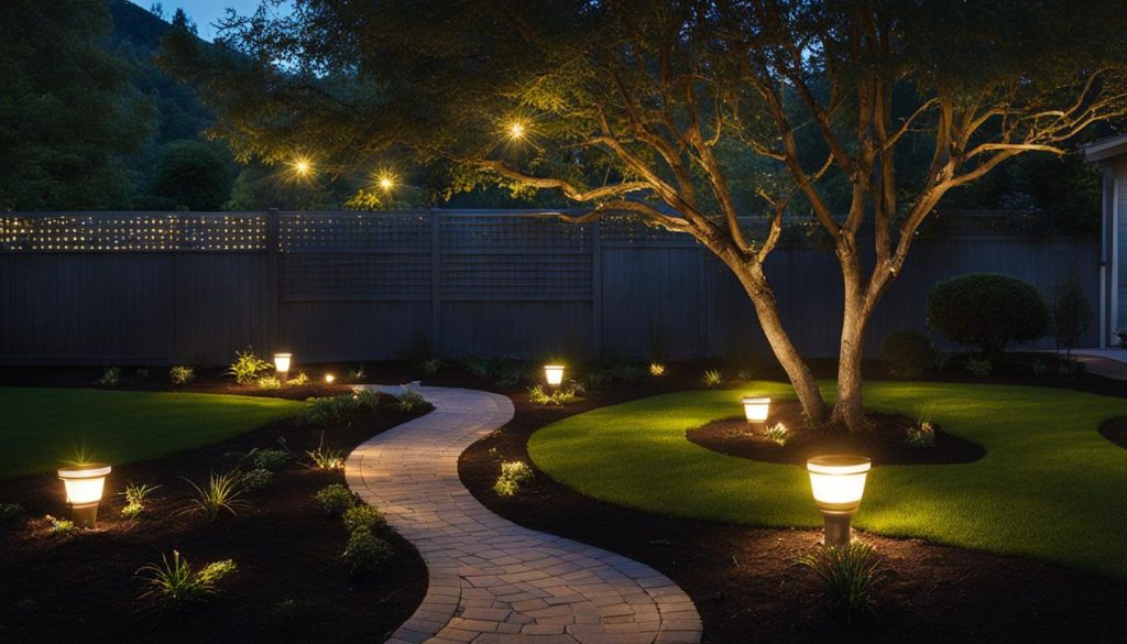 DIY landscape lighting