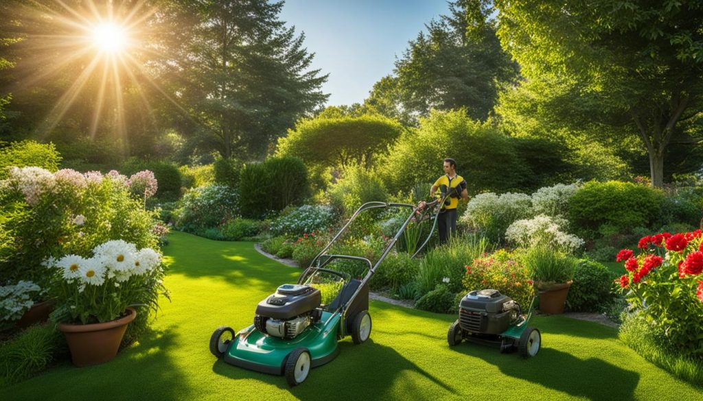 summertime landscape maintenance